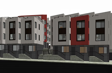 The Greenwood Courtyard  20 New Townhomes With Roof Top Decks